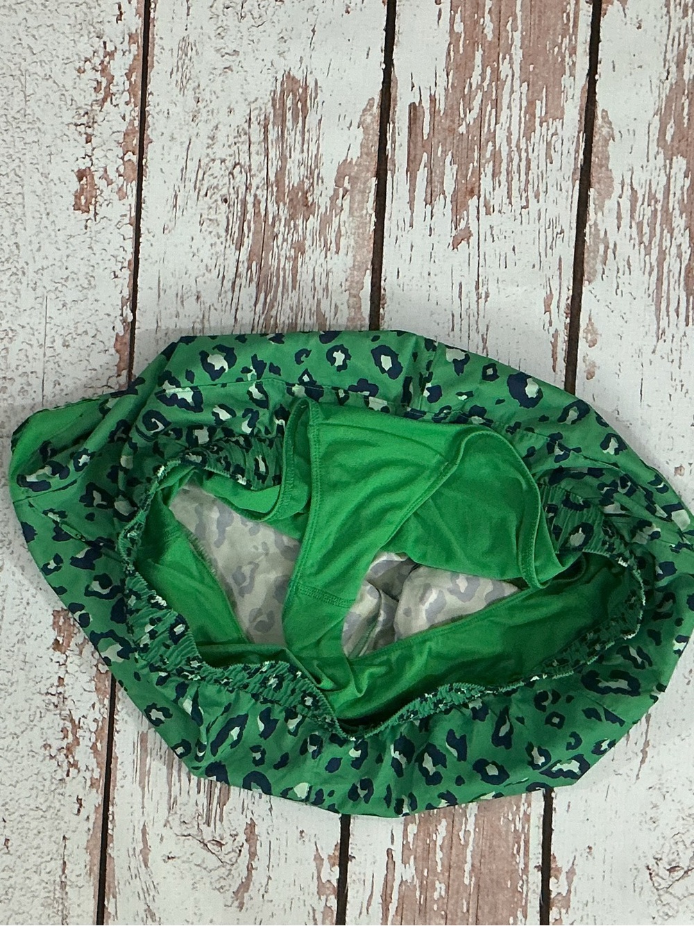all in motion Women’s Leopard Print Active Shorts in Purple and Green - Picture 6 of 8